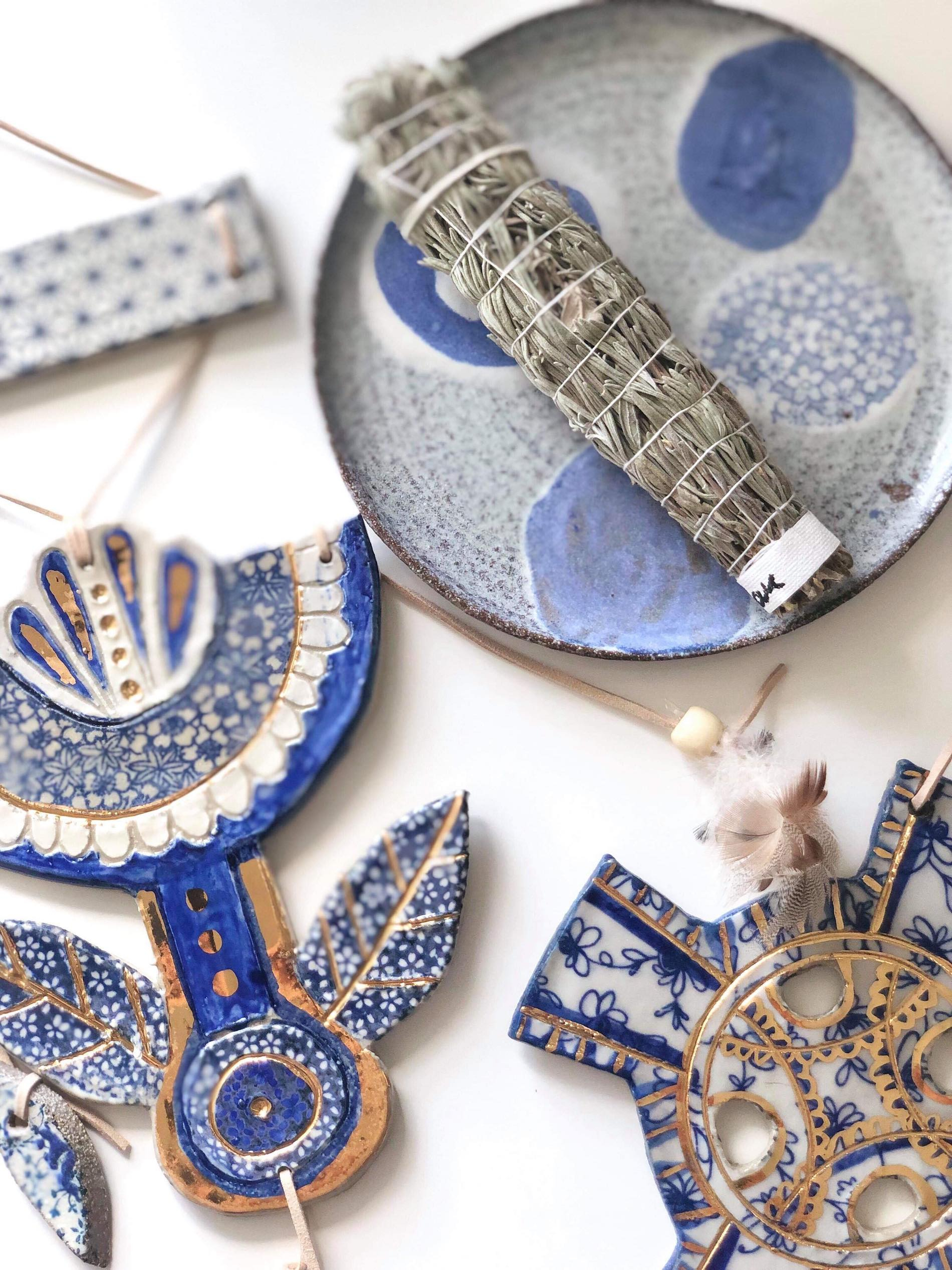 Close-up of Carys Martin Ceramics pieces
