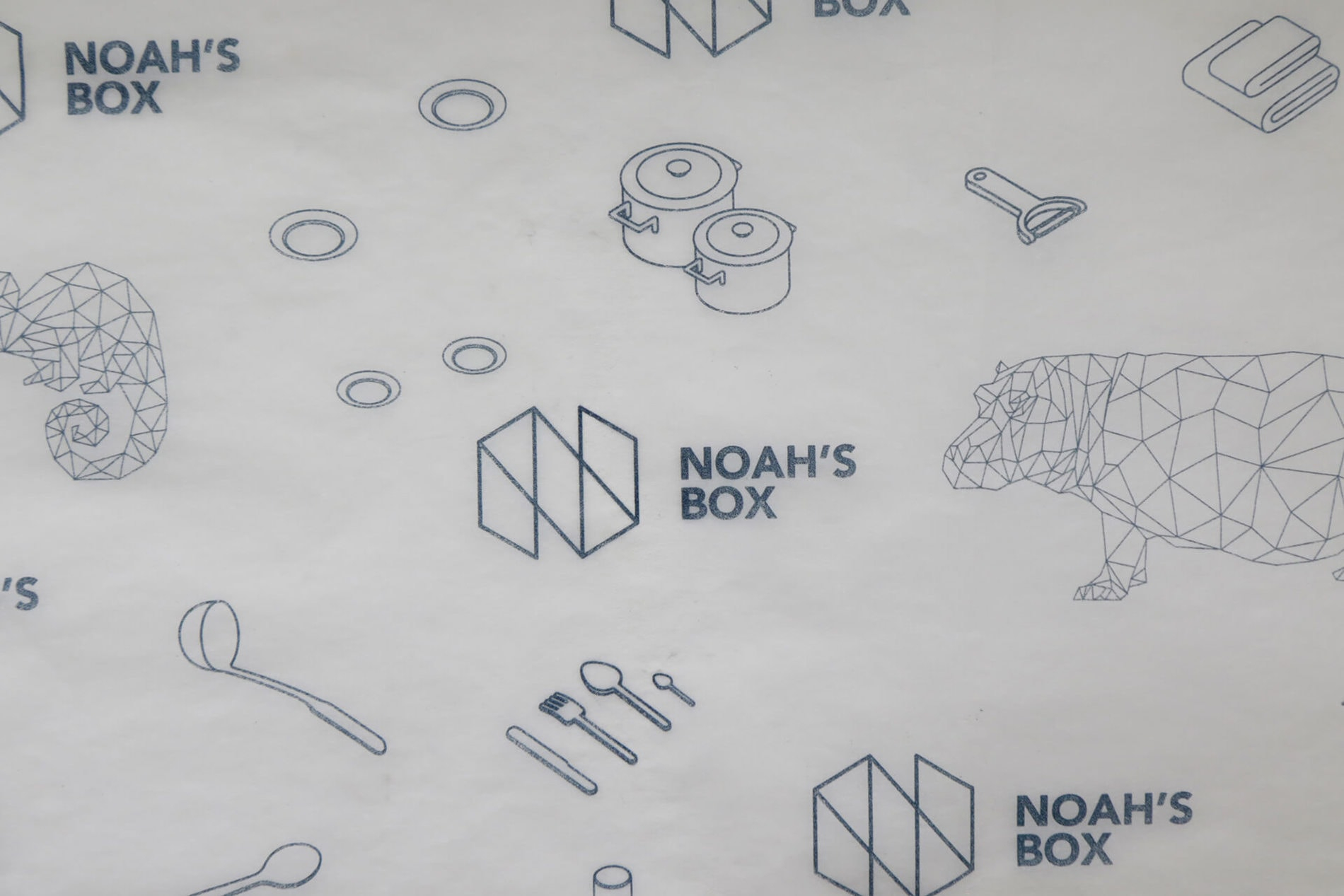 Noah's Box custom tissue paper