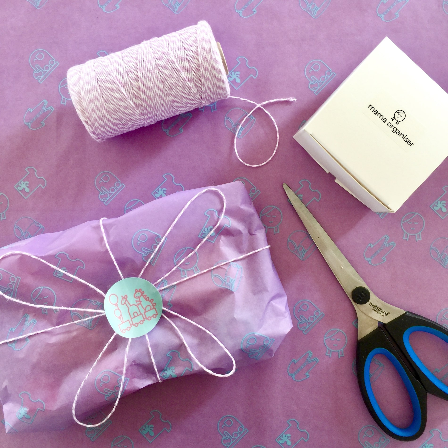 Mama Organiser custom tissue paper